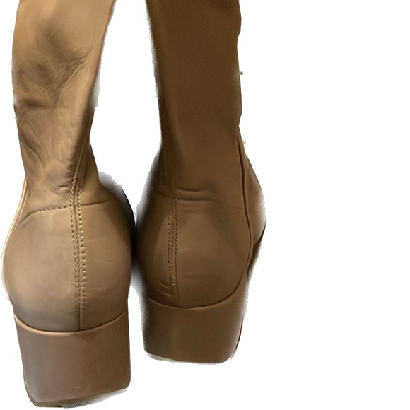 Taupe Color Genuine Leather Boots(Not Fake) - Picture 9 of 10